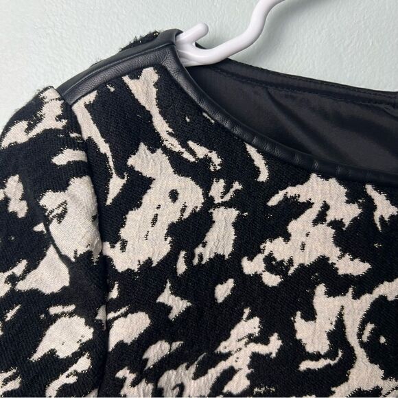 Reiss Jacques Textured Jacquard Printed Bodycon Fitted Dress Size 2 - Picture 6 of 16